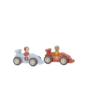 Racing Cars With Wooden Characters