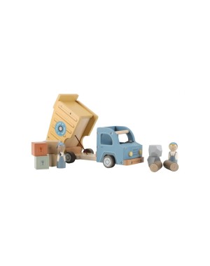 Garbage Truck With Wooden Characters Little Dutch