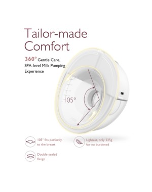 Tiralatte Indossabile M5 Momcozy Doppio Grey 