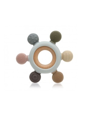 Massaggiagengive Legno e Silicone Verde Salvia - Kiokdis