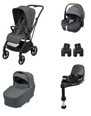 Maxi-Cosi Leona² Trio mit Pebble 360 Pro² + FamilyFix 360 Pro Basis