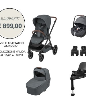 Trio  Oxford + con Pebble 360 Pro² + Base FamilyFix 360 Pro e Adattatori OMAGGIO- Maxi-Cosi