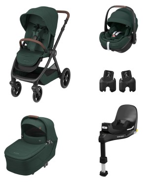 Trio  Oxford + con Pebble 360 Pro² + Base FamilyFix 360 Pro e Adattatori OMAGGIO- Maxi-Cosi