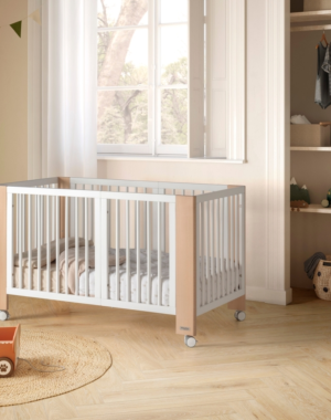 Converbaby Micuna Evolutionary Wiege mit Verlängerungen mit Matratzen und Bettbezügen