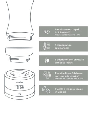 Nuvita Warm 70° Universal Portable Bottle Warmer