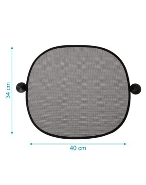 Parasole Per Auto Nero 2 Pezzi - Kiokids