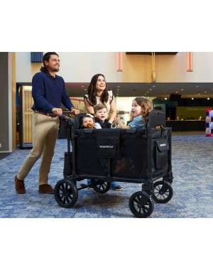 Passeggino Wagon 4 posti W4 Luxe Pro jet black Wonderfold