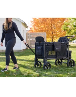 Passeggino Wagon 4 posti W4 Luxe Pro jet black Wonderfold