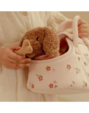 Peluche Cane Jackie Con Trasportino Little Dutch