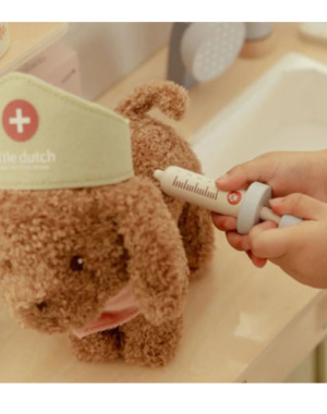 Peluche Cane Jackie Con Trasportino Little Dutch