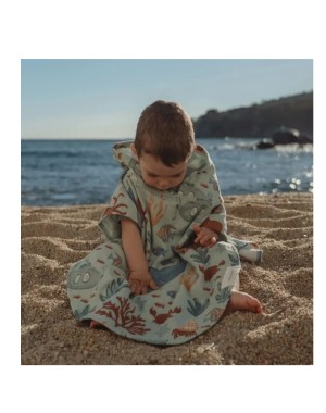 Ocean World Mehrfarbiger Strandponcho - Little Dutch