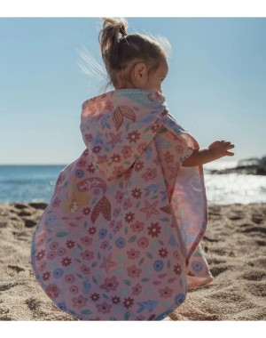 Dreamy Mermaid Mehrfarbiger Strandponcho - Little Dutch