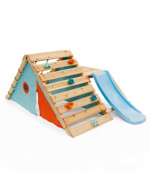 Centro de juegos de escalada de madera Plum
