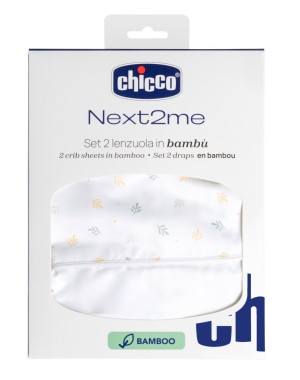 Bettlaken-Set aus Bambus für Next2Me U&D, 2-teilig, Chicco
