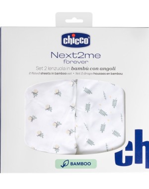Eckbettlaken-Set aus Bambus für Next2Me Forever, 2-teilig Chicco