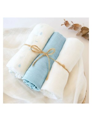 Set Di Mussola Di Bambù 70x70 cm KioKids