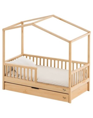 Set Letto Montessori Evolutivo Evi 4 In 1 + Letto/Cassetto + Materasso 12cm Letto + Materasso  11cm Cassetto - Family Nation