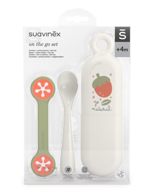 On The Go Suavinex Go Natural Cutlery Holder Set