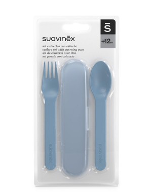 Cutlery Set With Case Suavinex Go Natural 12m