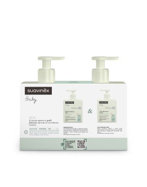 Moisturizing Body Milk 500ml + Body Wash 500ml Suavinex