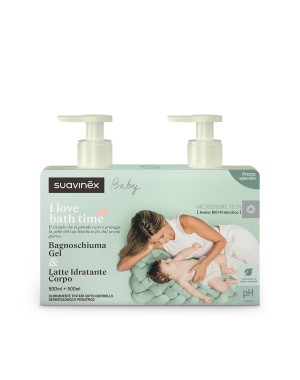 Moisturizing Body Milk 500ml + Body Wash 500ml Suavinex