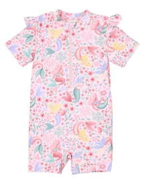 Dreamy Mermaid Kurzarm-Badeanzug - Little Dutch