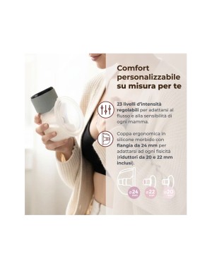 Tiralatte Elettrico Indossabile Singolo a 3 Fasi Materno Comfort Nuvita