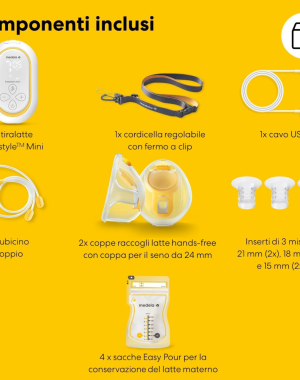 Tiralatte Elettrico Freestyle Mini Hands-Free Doppio