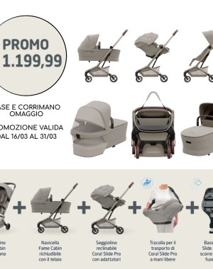 Maxi-Cosi Fame Kabinentrio mit Coral Slide Pro