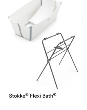 FLEXI BATH®Folding Bathtub + STOKKE® FLEXI BATH® Stand