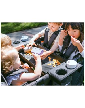 Vassoio Con Portabicchieri Regolabili Flex Snack serie W4 Wonderfold