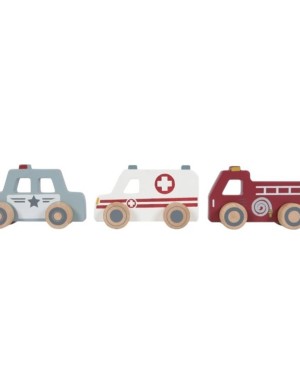 Little Dutch Emergency Vehicles Made Of Wood