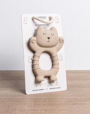 Gatto in Gomma Naturale per la Dentizione Bamboom 